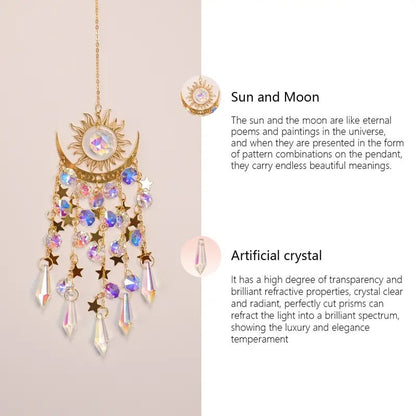✨Crystal Sun Catcher, lndoor Outdoor Decor for Window Bedroom Courtyard Garden☪️